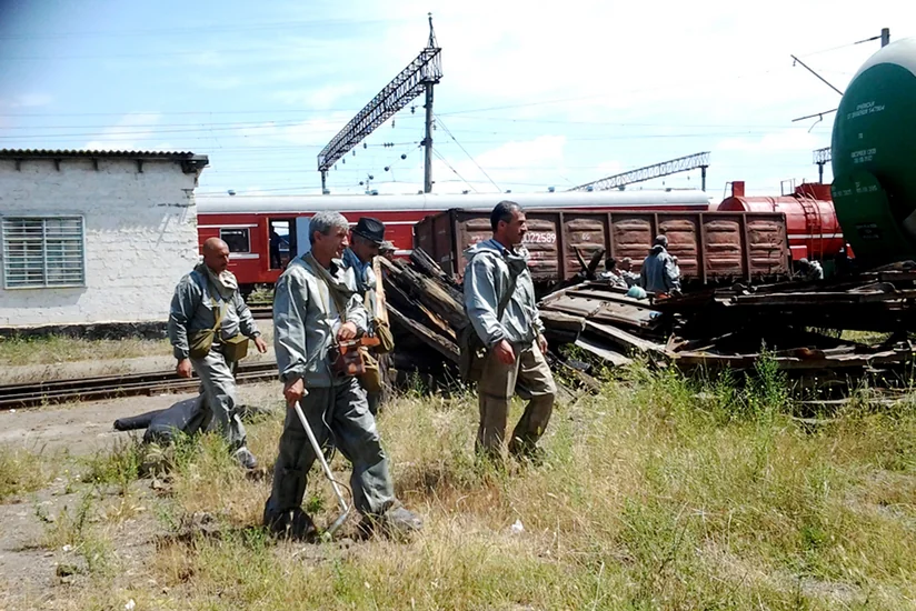 ​Hacıqabul dəmir yolu qovşağında mülki müdafiə təlimi keçirilib