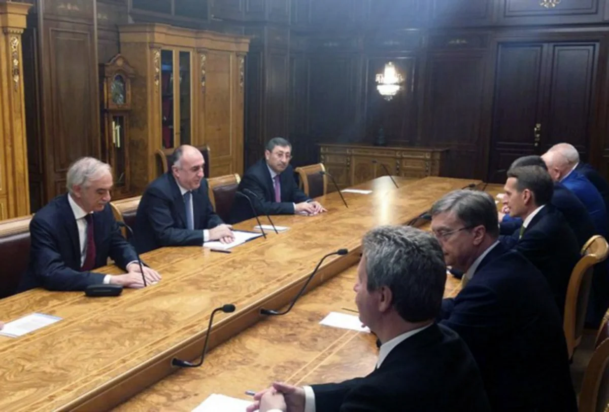 ​Elmar Məmmədyarov Rusiya baş nazirinin müavini ilə görüşüb
