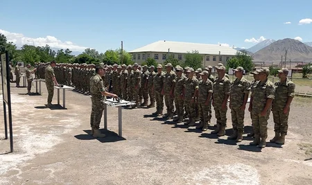 В Нахчыване проводятся учебные сборы с военнообязанными