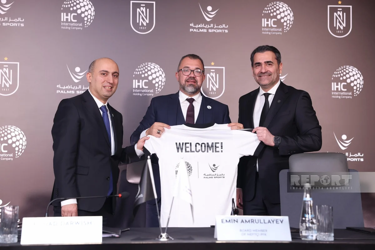 Нефтчи и Palms Sports подписали пятилетнее спонсорское соглашение