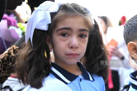 Birincilərin ilk dərs günü - FOTOREPORTAJ