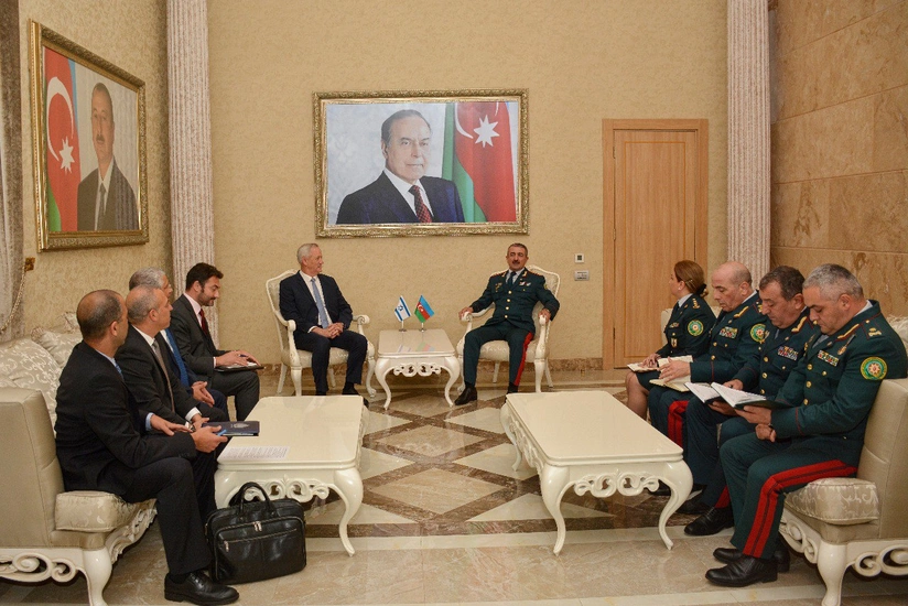 DSX rəisi İsrailin müdafiə naziri ilə əməkdaşlıq məsələlərini müzakirə edib