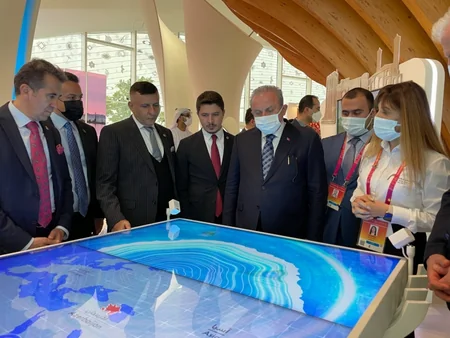 Mustafa Şentop “Dubay Ekspo 2020” sərgisində Azərbaycan pavilyonunu ziyarət edib