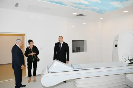 Prezident İlham Əliyev Qobustan Rayon Mərkəzi Xəstəxanasının açılışında iştirak edib - YENİLƏNİB