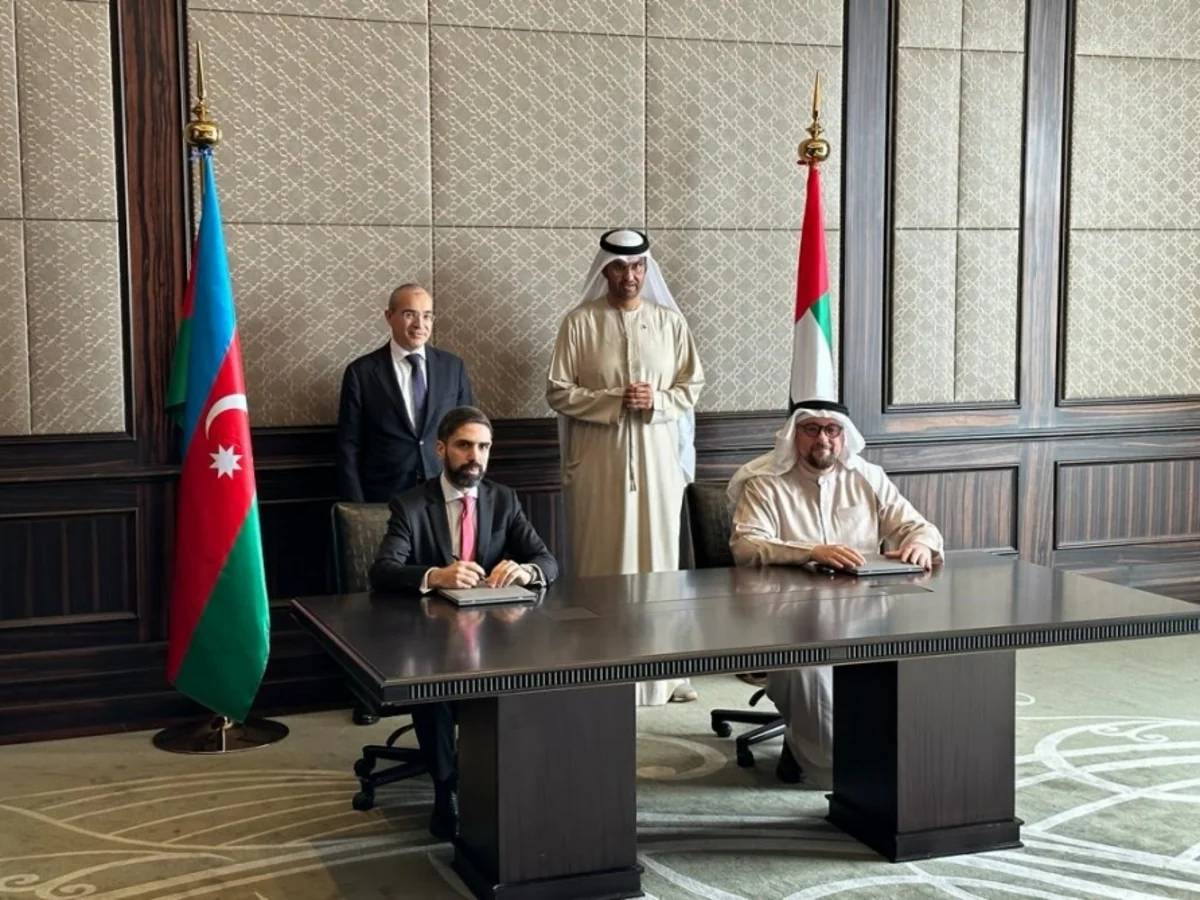 SOCAR ilə “Masdar” şirkəti arasında bərpa olunan enerji mənbələrinə dair Birgə işlənmə sazişləri imzalanıb