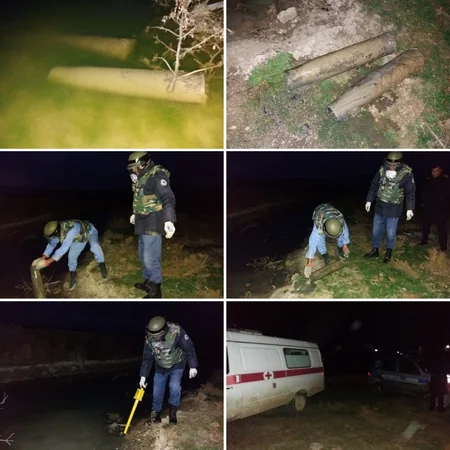 Giləzi qəsəbəsində iki top mərmisinin gilizi aşkarlanıb