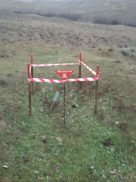 Ağstafada partlamamış hərbi sursat tapılıb