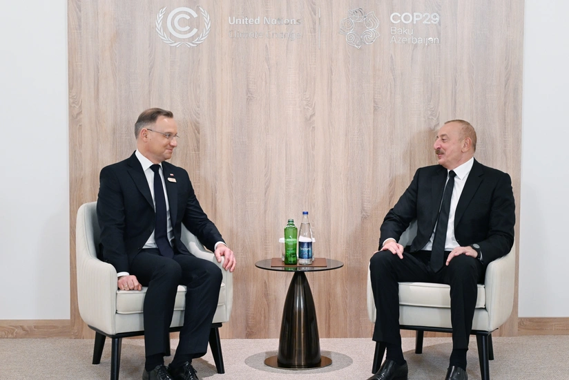 İlham Əliyev Polşa Prezidenti ilə görüşüb - YENİLƏNİB