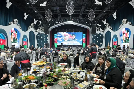 Leyla Aliyeva and Arzu Aliyeva attend Iftar ceremony with mothers of martyrs