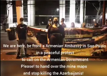San Paolo şəhərində Ermənistana qarşı etiraz aksiyası keçirilib