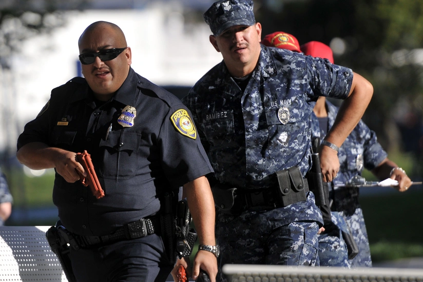 US police officer shoots unarmed African-American