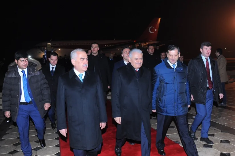 Türkiyənin baş naziri Binəli Yıldırım Naxçıvana səfərə gedib