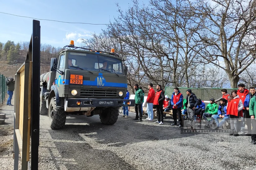 Xankəndi-Laçın yolunda sülhməramlıların 66 avtomobili maneəsiz hərəkət edib - YENİLƏNİB-3