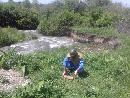 Goranboyda top mərmisi tapılıb