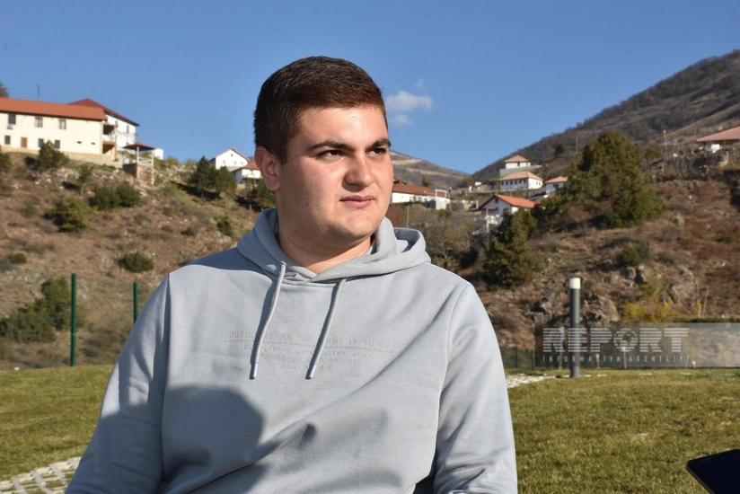 Babasının vəsiyyəti ilə Laçına qayıdan gənc: Ömrümün sonuna qədər burada yaşamaq istəyirəm