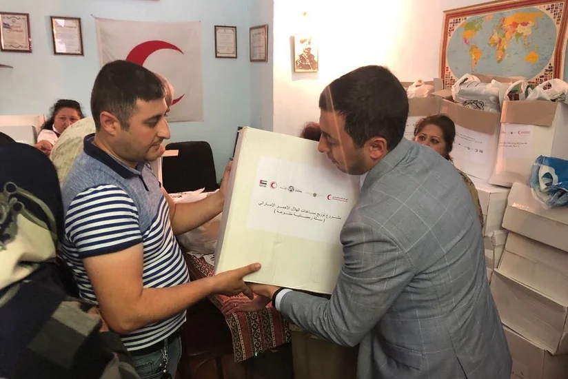 UAE Embassy and Red Cress distribute Ramadan food boxes to needy families in Azerbaijan