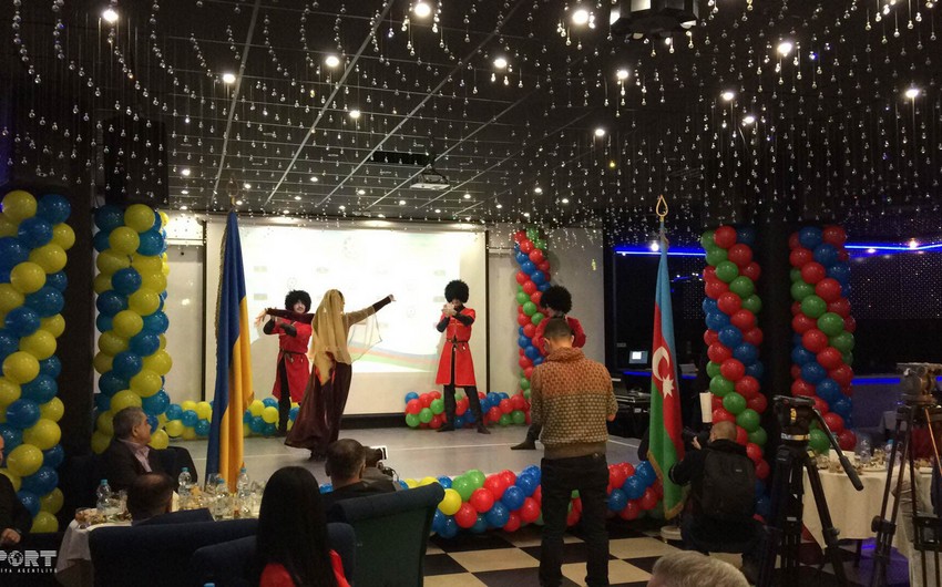 Poltava şəhərində Dövlət Bayrağı günü ilə əlaqədar mərasim təşkil olunub - FOTO