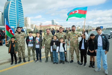 Bakıda Vətən müharibəsi qazilərinin iştirakı ilə Zəfər avtoyürüşü keçirilir