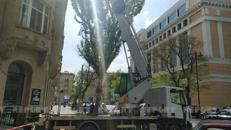 Bakıda tarixi binanın üzərində tikilən mansard sökülür