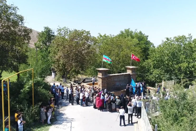 Ordubadda türkiyəli şəhidin xatirəsinə bulaq-abidə ucaldılıb