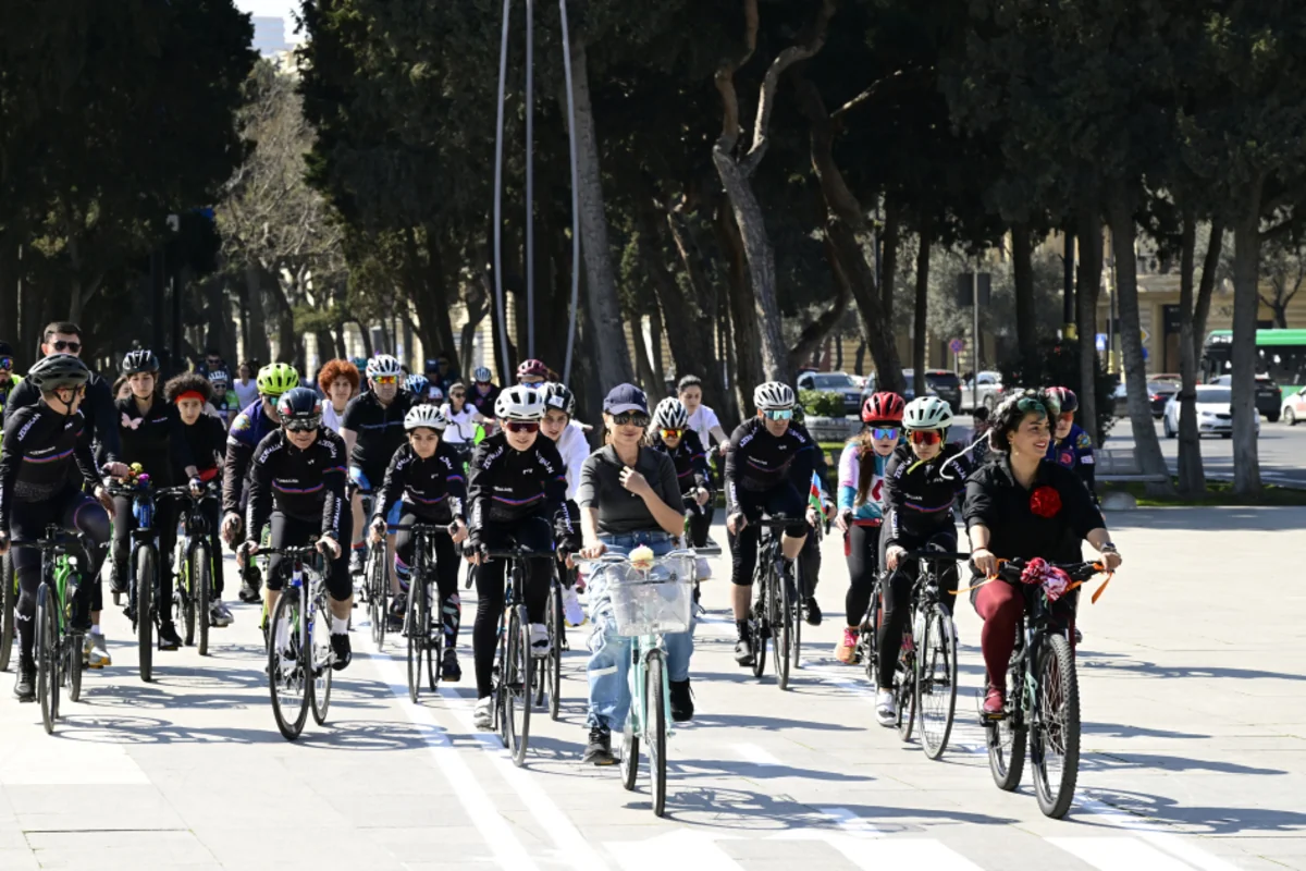 Cycling marathon held in Baku on International Women’s Day