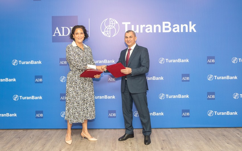 TuranBank ADB ilə ticarətin maliyyələşdirilməsi üzrə saziş imzalayıb
