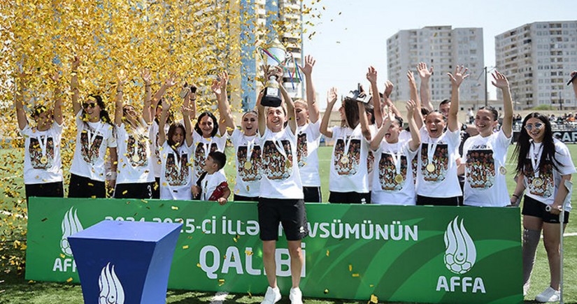 AFFA Yüksək Qızlar Liqasında 2024/2025 mövsümünün qalibləri mükafatlandırılıb