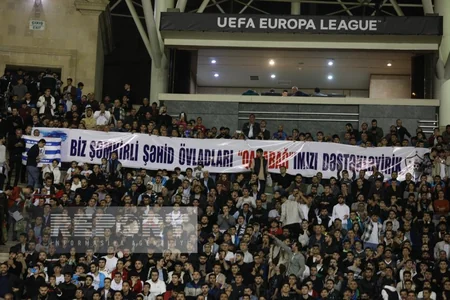 Şəhid övladları Qarabağın oyununu izləyiblər