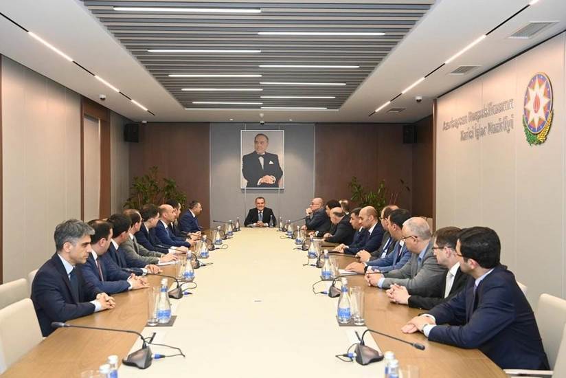 Meeting held with Khalaf Khalafov at Azerbaijani Ministry of Foreign Affairs