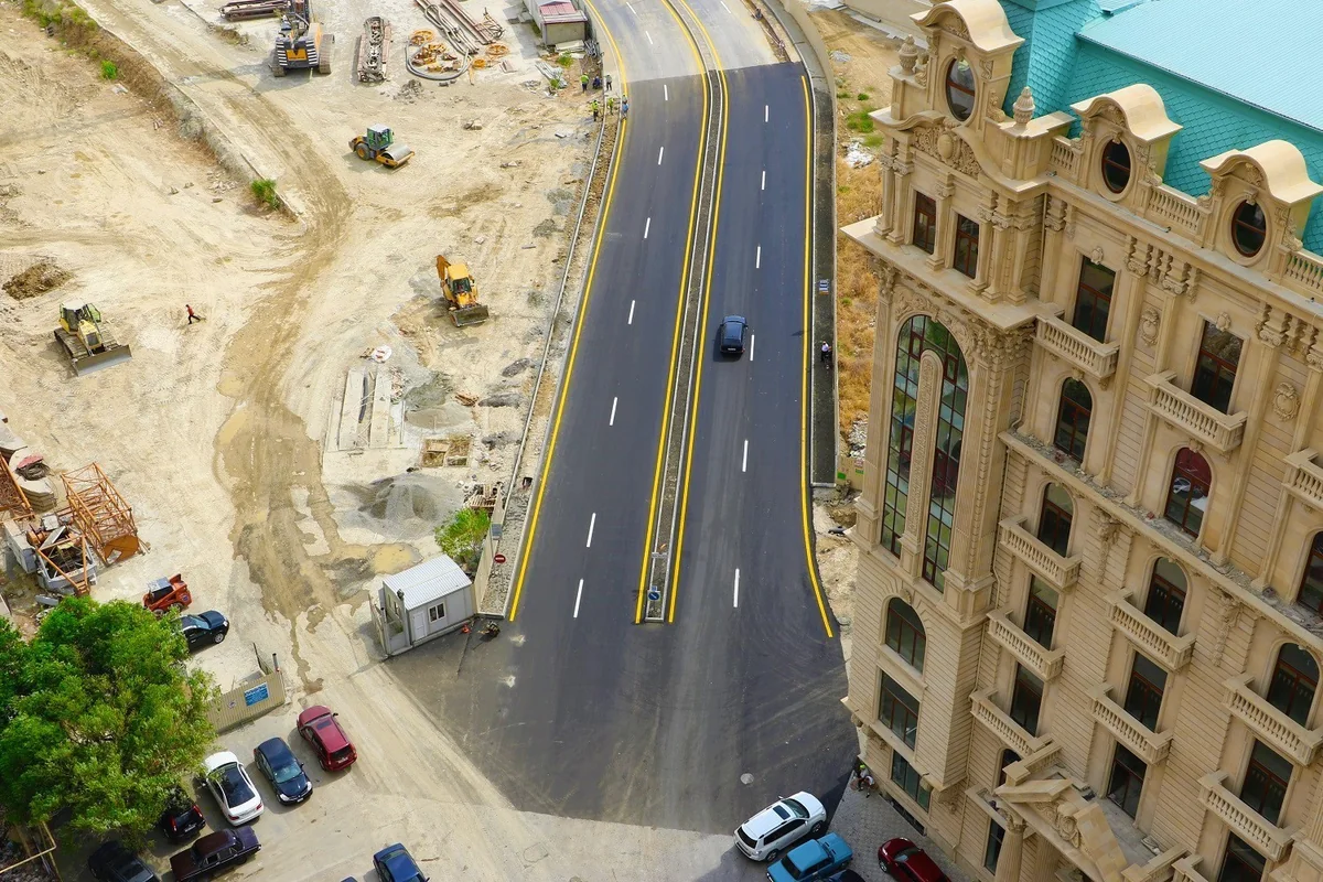 Çökən yol istifadəyə verilib