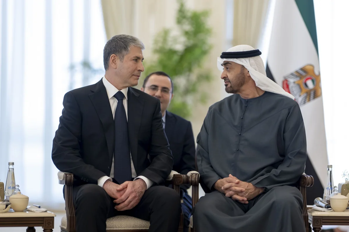 Azerbaijani interior minister meets UAE president