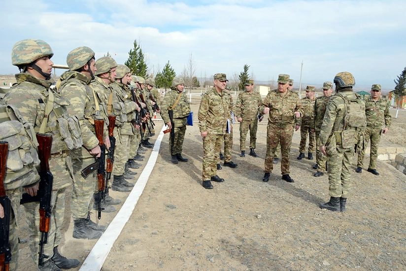 Chief of General Staff of Azerbaijan Army visits several military units stationed in Karabakh