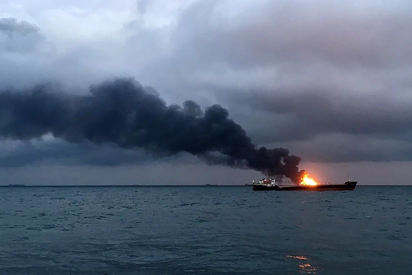 Rosmorreçflot: Qara dənizdə yanan gəmilərdən kimisə sağ tapmaq şansı yoxdur