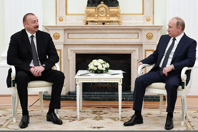 Azərbaycan Prezidenti Vladimir Putinlə bölgədəki vəziyyəti müzakirə edib