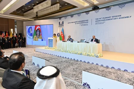 Bakıda Asiya Parlament Assambleyasının 14-cü plenar sessiyasının ilk gününə yekun vurulub - YENİLƏNİB