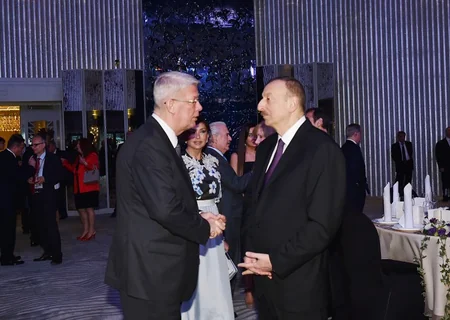 ​İlham Əliyevin adından III Qlobal Bakı Forumunun iştirakçılarına ziyafət verilib - FOTO