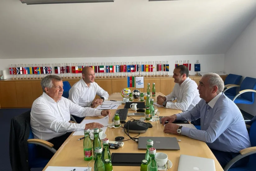 Saleh Məmmədov Avstriyada EHF rəhbərliyi ilə görüşüb