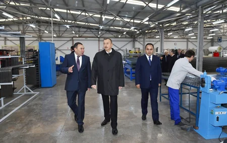 President Ilham Aliyev opened “Modern” furniture factory in Aghstafa