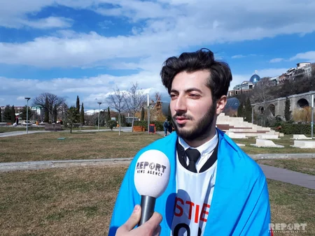 Tbilisidə Xocalı soyqırımı ilə bağlı məlumatlandırma aksiyası keçirilib - FOTO - VİDEO - YENİLƏNİB