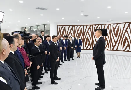 Prezident Abşeron Olimpiya İdman Kompleksinin açılışında iştirak edib
