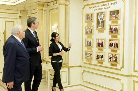 Oqtay Əsədov Serbiya Prezidenti ilə görüşüb