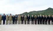 President of Azerbaijan Ilham Aliyev holds expanded meeting over luncheon with PM of Pakistan in Lachin 