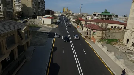 Yasamal rayonu Məhəmməd Xiyabani küçəsində aparılan yenidənqurma işləri başa çatıb