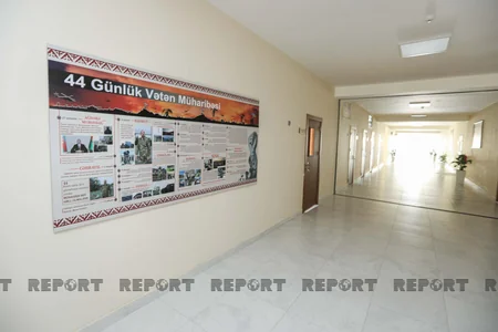Kürdəxanıda tikilən yeni məktəbdən - REPORTAJ