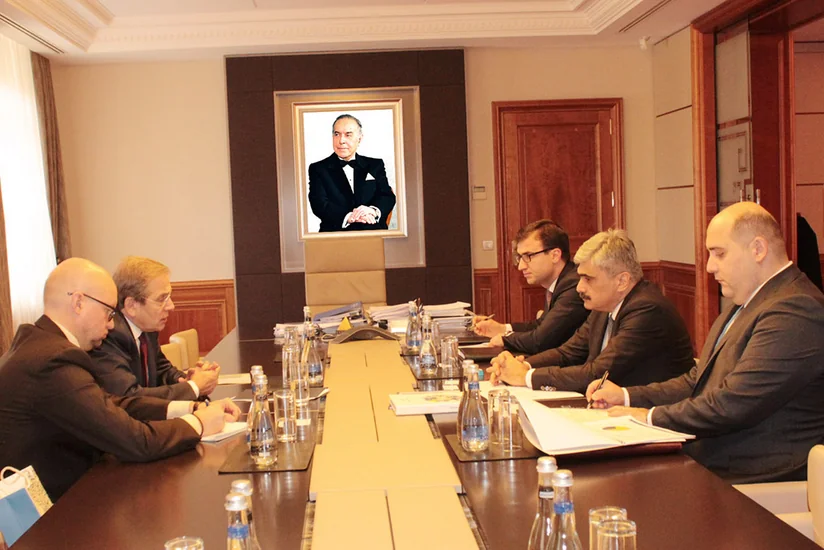 Azərbaycanın maliyyə naziri Avrasiya İnkişaf Bankının rəhbəri ilə görüşüb