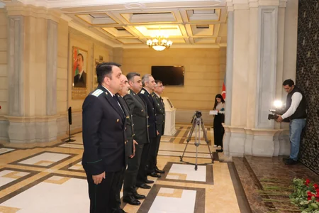 Hərbi Prokurorluqda Ümummilli Liderin anadan olmasının 101-ci ildönümü münasibətilə tədbir keçirilib