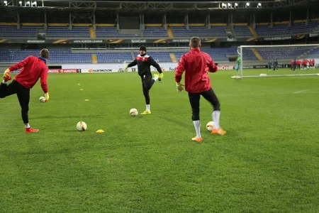 Qəbələ və Krasnodar klubları oyun öncəsi son məşqlərinə çıxıblar