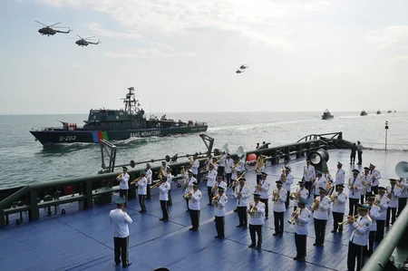 Azerbaijan's border guards hold exercises in Caspian Sea