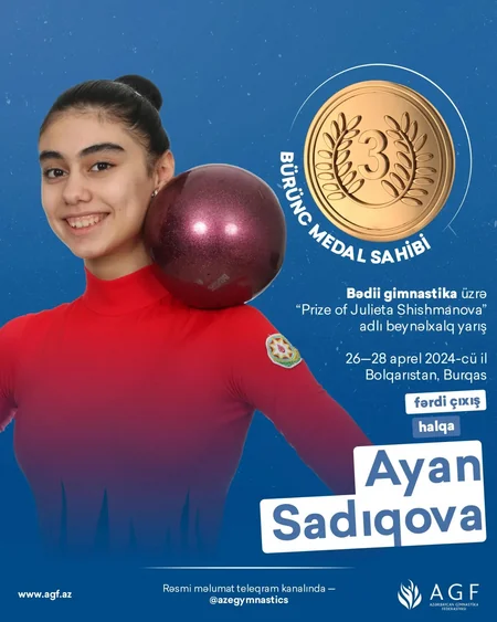 Azərbaycan bədii gimnastları beynəlxalq turnirdə 5 medal qazanıblar