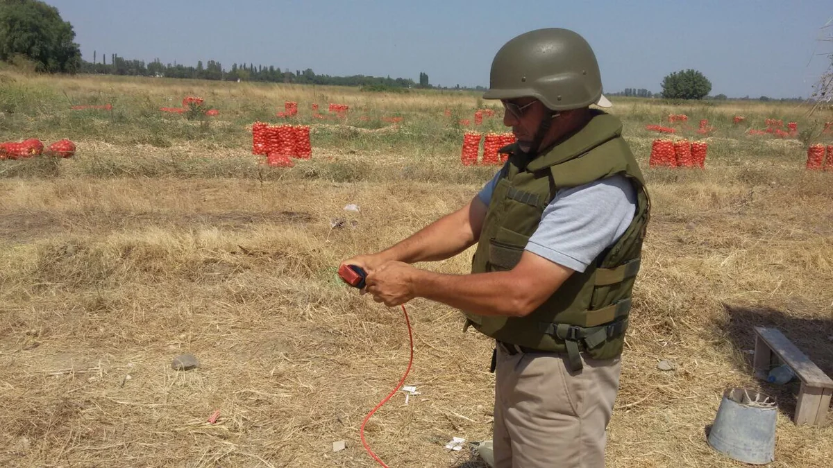 Ağdamda Ermənistan istehsalı olan piyada əleyhinə mina aşkar edilib